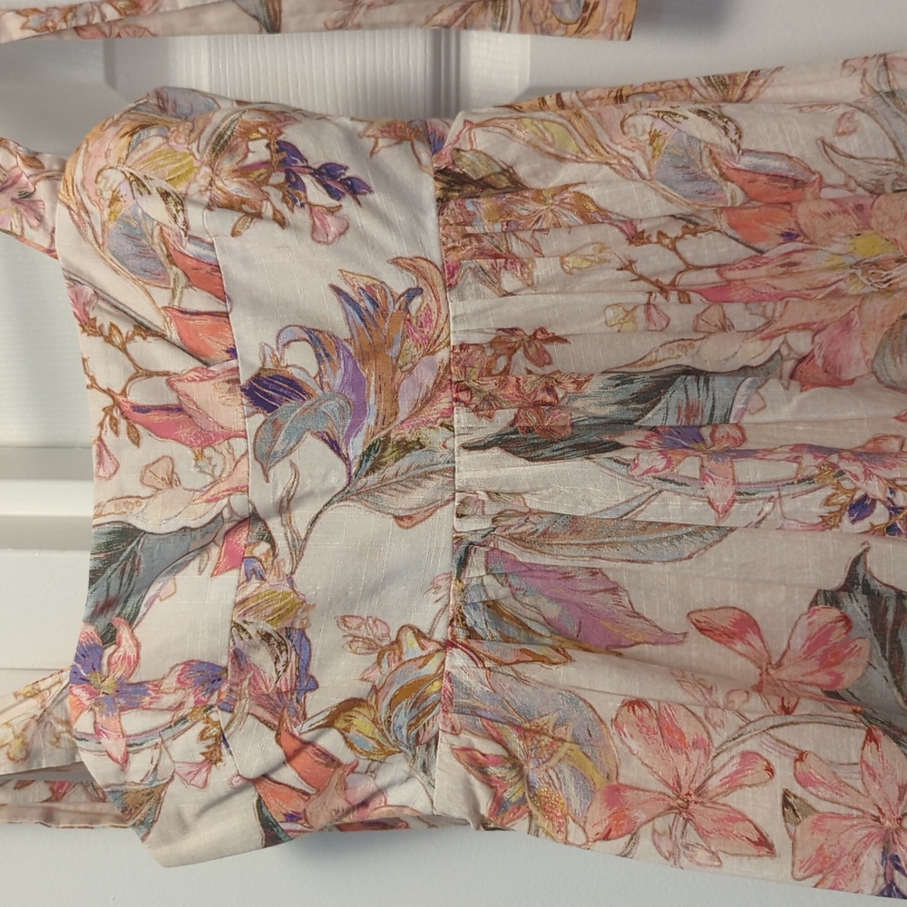 Zimmermann Midi Tie Shoulder Dress - Picture 5 of 7